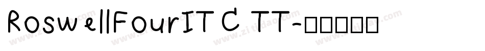 RoswellFourITC TT字体转换